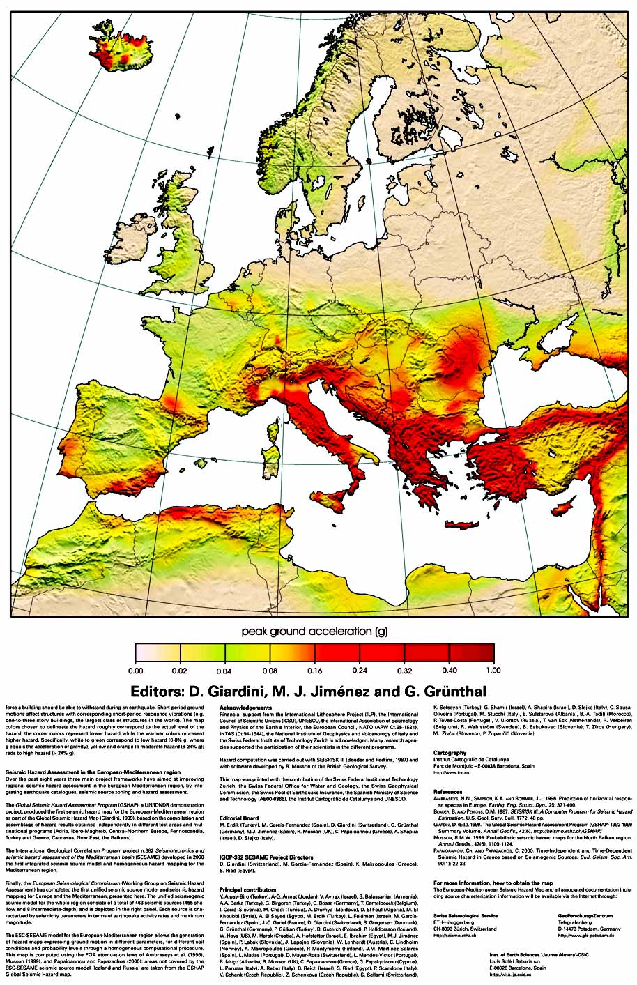 Сейсмическая опасность Европейскко-Средиземноморского региона. 234 Кбайт