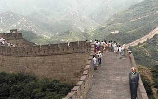 Экскурсия вдоль Великой Китайской стены. 1993 г.